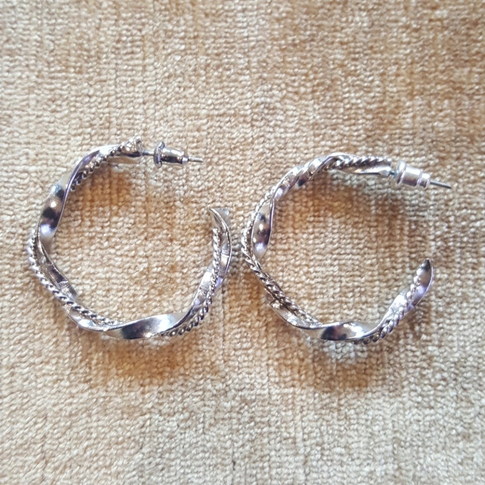Silver earrings